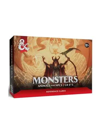 Wizards of the Coast D&D Monsters, Animals and NPCS Reference Cards