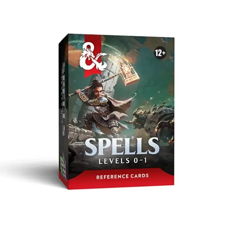 Wizards of the Coast D&D 5E Reference Cards: Spells - Levels 0-1