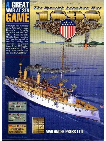 Vintage Great War at Sea: 1898 Spanish American War, NEW, (2000)