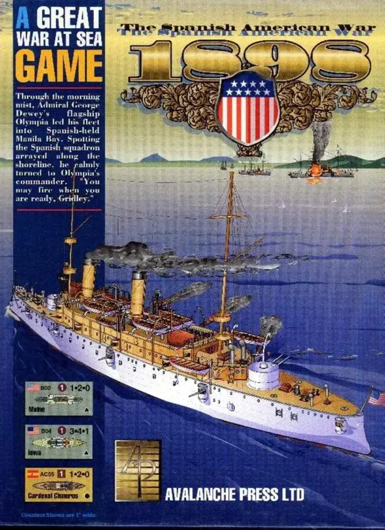 Vintage Great War at Sea: 1898 Spanish American War, NEW, (2000)