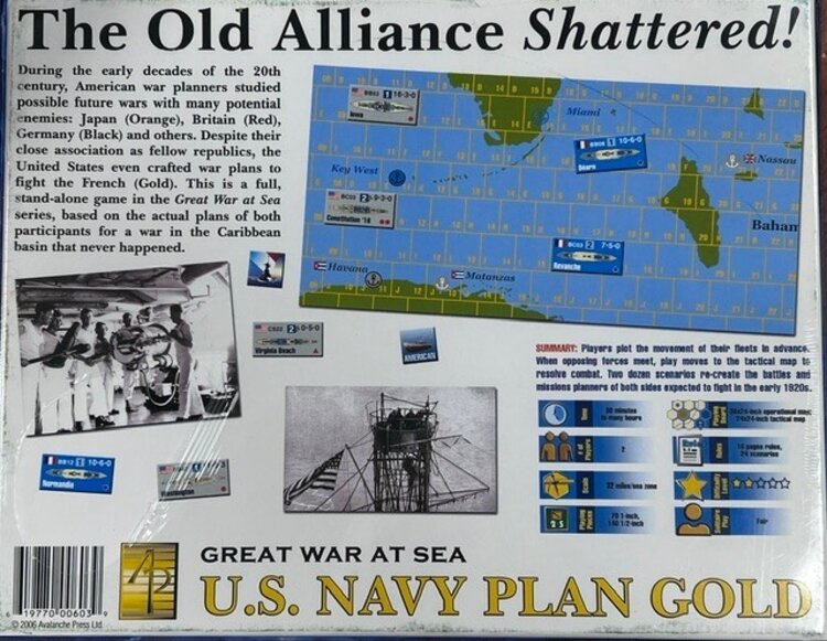 Vintage Great War at Sea: US Navy Plan Gold (NEW) (2006)