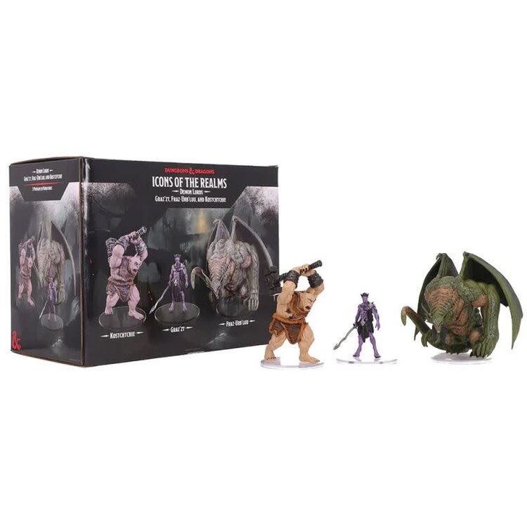 wizkids D&D Icons of the Realms: Demon Lords, Graz'Zt, Fraz-Urb'Luu, and Kostchtchie