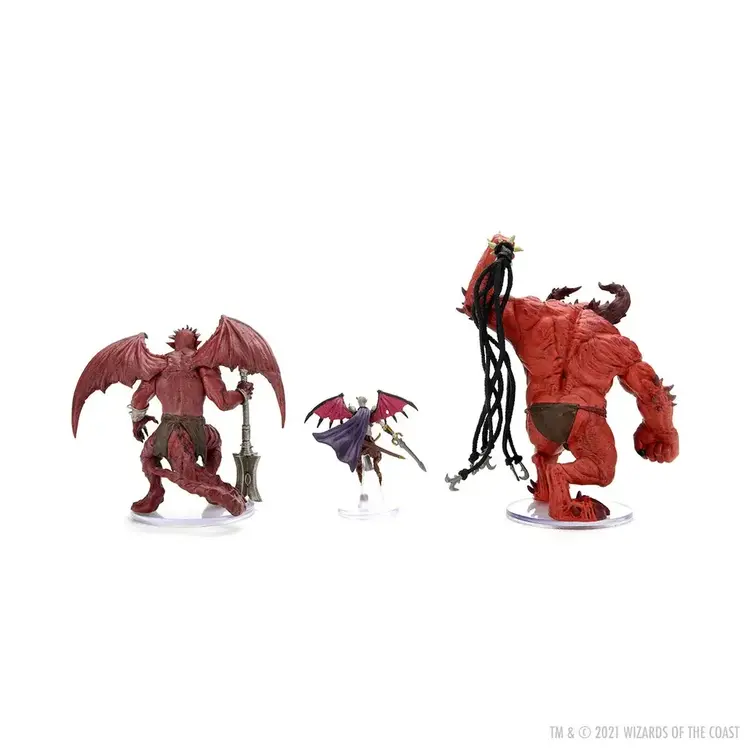 wizkids D&D Icons of the Realms Miniatures: Archdevils Hutijin Moloch & Titivilus
