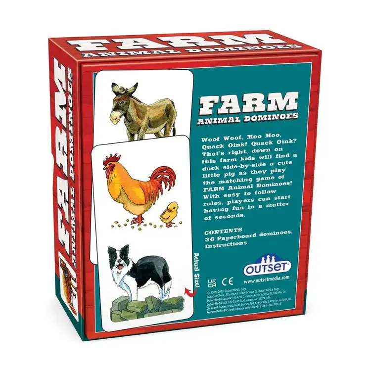Outset Farm Animal Dominoes