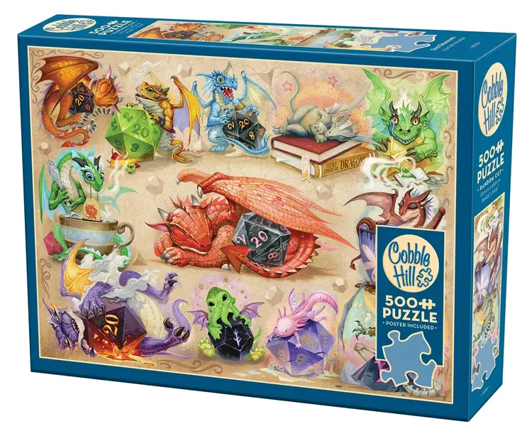 Cobble Hill D20 Dragons  puzzle (500pcs)