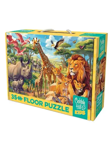 Cobble Hill African Plains puzzle (35pc Floor Rope Handle)