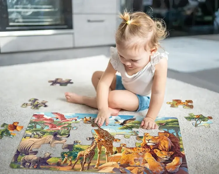 Cobble Hill African Plains puzzle (35pc Floor Rope Handle)
