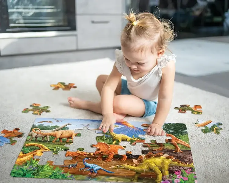 Cobble Hill Dinos puzzle (35pc Floor Rope Handle)
