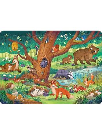 Cobble Hill Forest Scene puzzle (tray) 35 pc