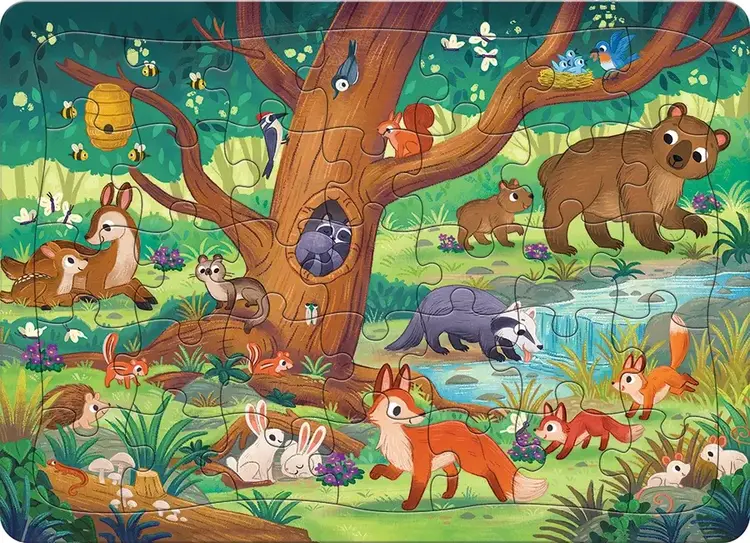 Cobble Hill Forest Scene puzzle (tray) 35 pc