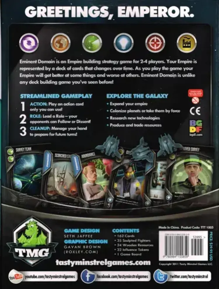 Vintage Eminent Domain NEW (Bonus Planets Expansion incl.) (2011)