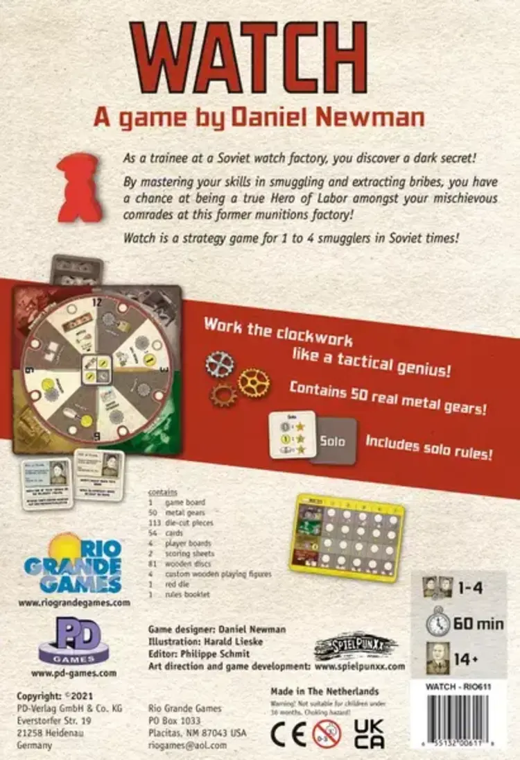 Rio Grande games Watch