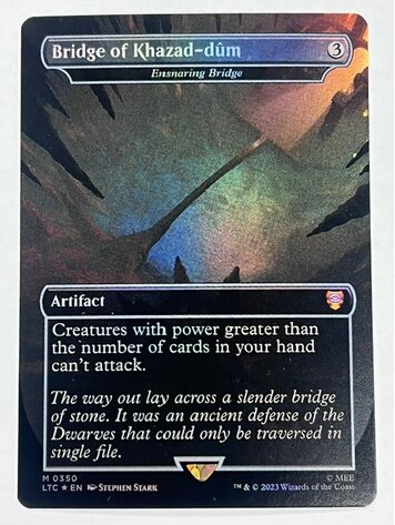 Wizards of the Coast B8 - Bridge of Khazad-dum - Ensnaring Bridge (Borderless) foil