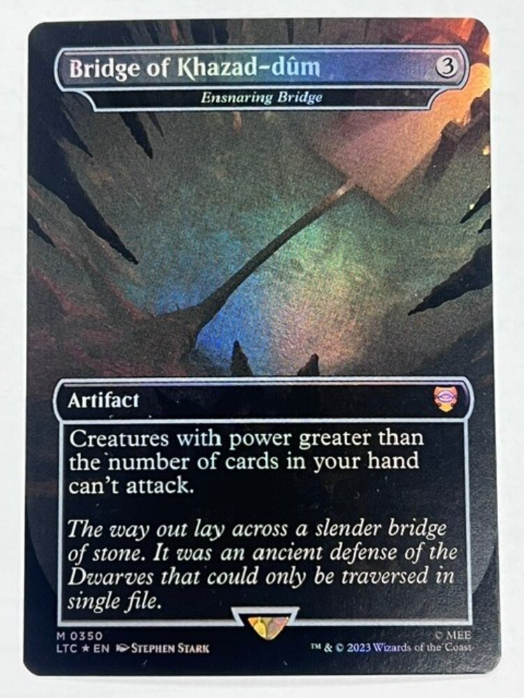 Wizards of the Coast B8 - Bridge of Khazad-dum - Ensnaring Bridge (Borderless) foil