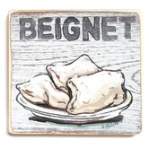 Beignet Wood Sign