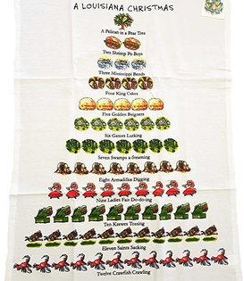 Louisiana Christmas Towel