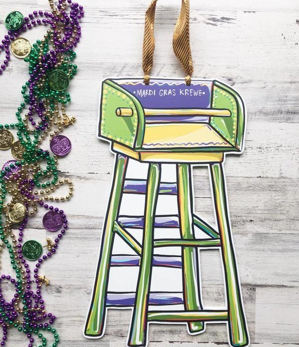 Home Malone Mardi Gras Ladder Door Hanger