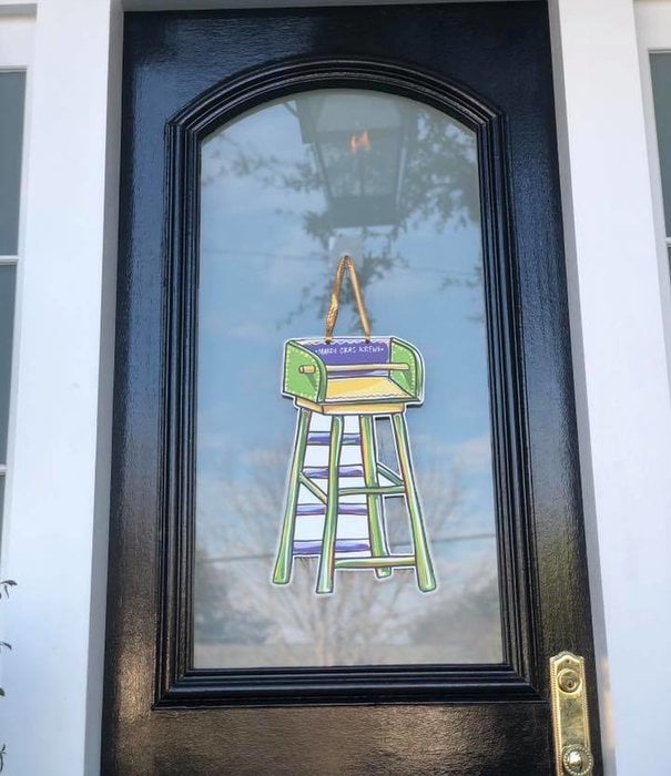 Home Malone Mardi Gras Ladder Door Hanger