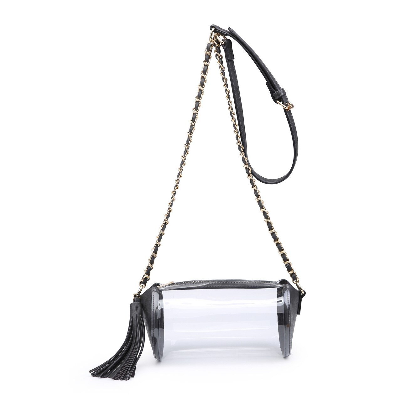 clear black purse