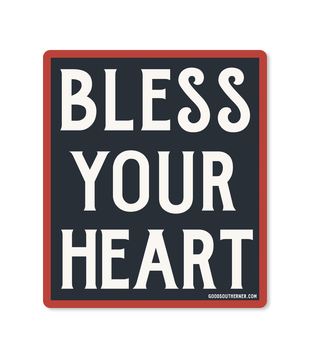 Bless Your Heart Sticker, Rectangle