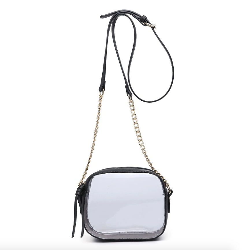 Clear Black Day Crossbody Bag