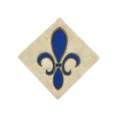 Fleur de Lis Coaster, 4x4