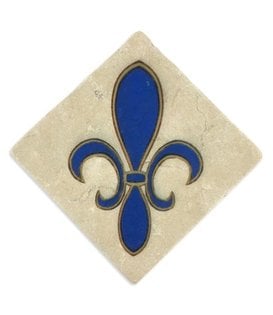 Fleur de Lis Coaster, 4x4