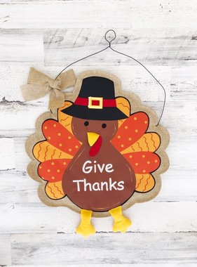 Give Thanks Turkey Door Hanger Fleurty Girl