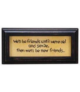 Old And Senile Friends Wall Art