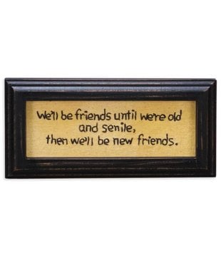 Old And Senile Friends Wall Art