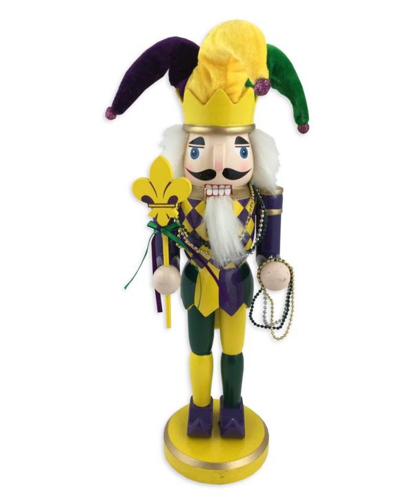 Mardi Gras Jester Nutcracker Fleurty Girl