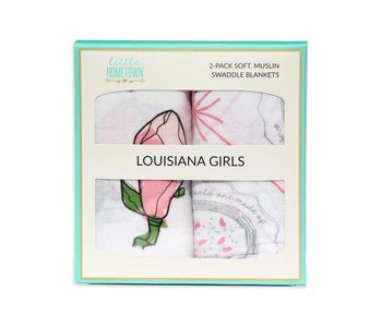 Louisiana Girls Swaddle Set
