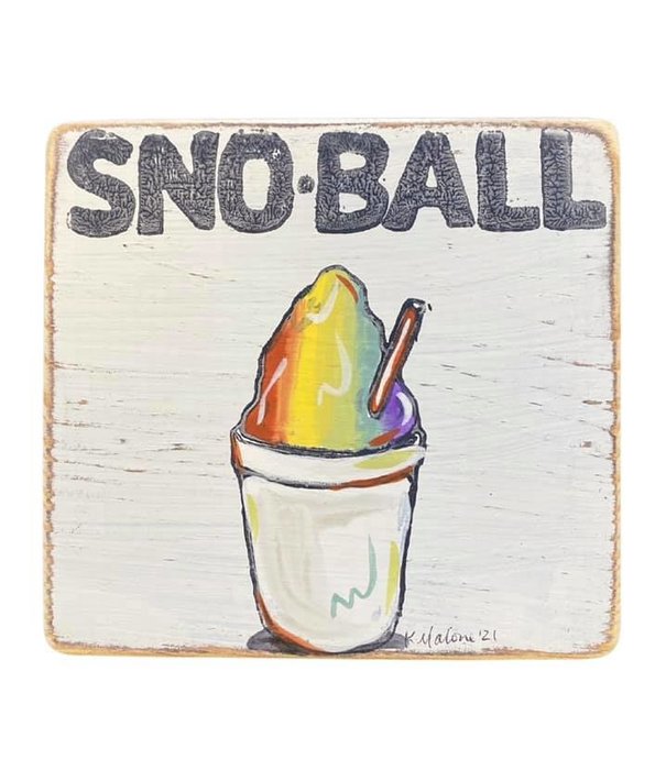 Home Malone Sno-Ball Wood Sign