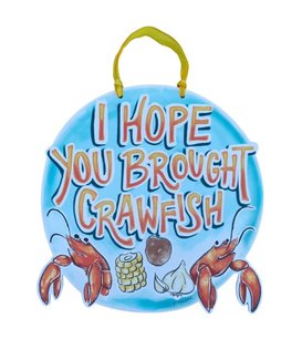 Brought Crawfish Door Hanger