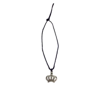 Mini Charm Bracelet, Silver Crown