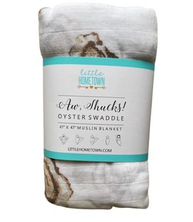 Aw Shucks Oyster Swaddle Blanket