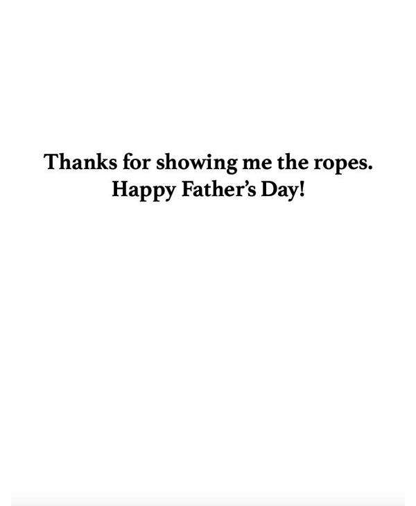 To my Old Man Card