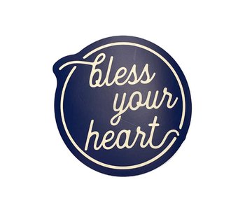 Bless Your Heart Sticker, Round