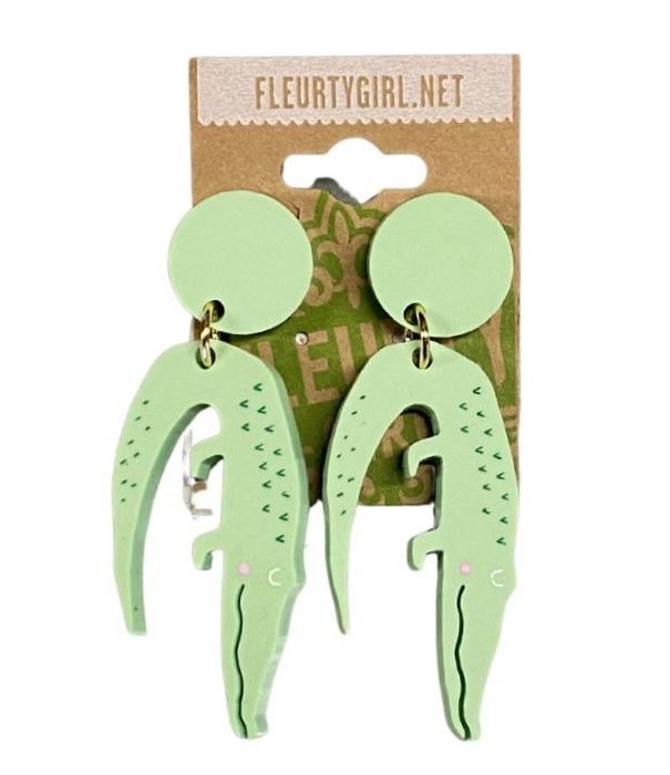 Alligator Earrings