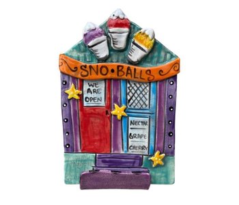 Snoball Stand Ceramic Plaque with Stand