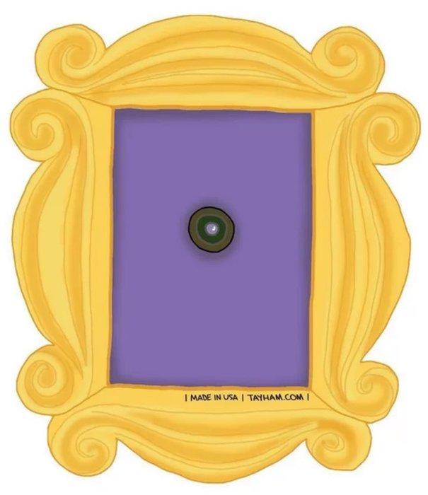 Friends Yellow Frame Sicker Fleurty Girl