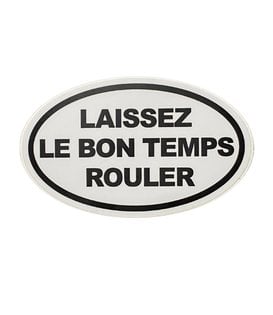 Laissez Sticker, Oval