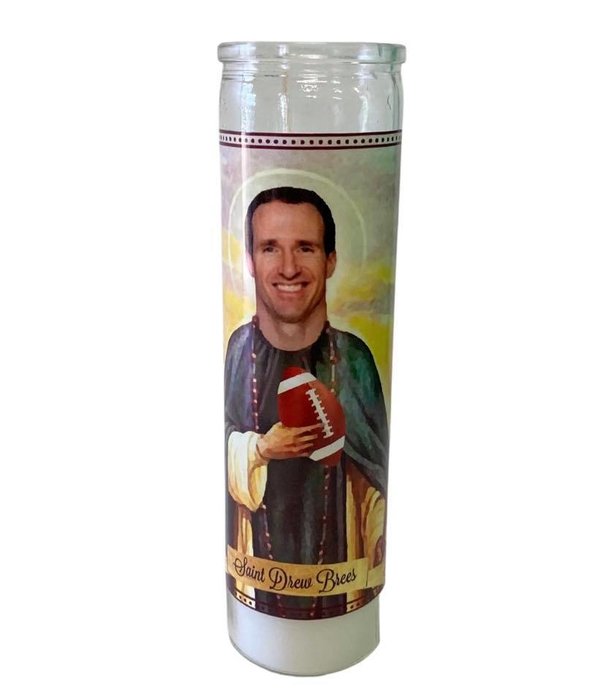 The Luminary & Co. Drew Brees Saint Candle