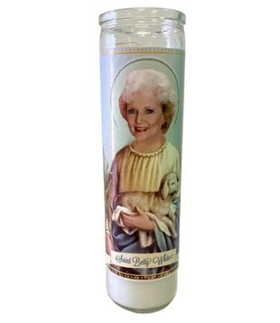 Betty White Saint Candle