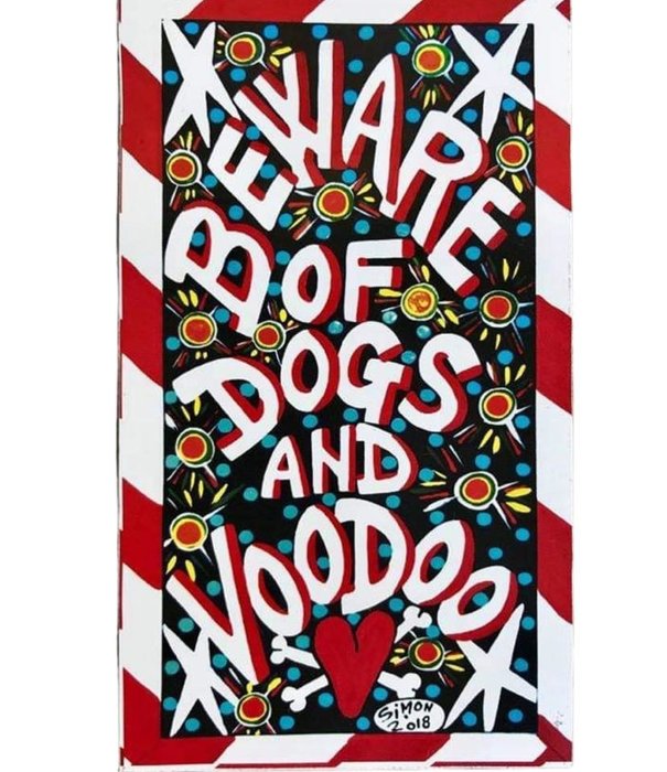 Simon of New Orleans Beware of Dogs and Voodoo Magnet