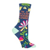 Delicate Flower Crew Socks