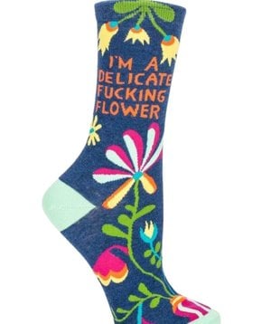 Delicate Flower Crew Socks