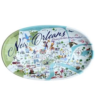 New Orleans Map Trinket Tray