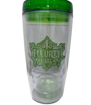 Fleurty Girl Logo Tumbler, Clear