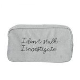 I Investigate Velvet Pouch